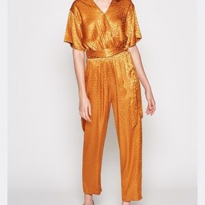 Silk Copper Jumpsuit